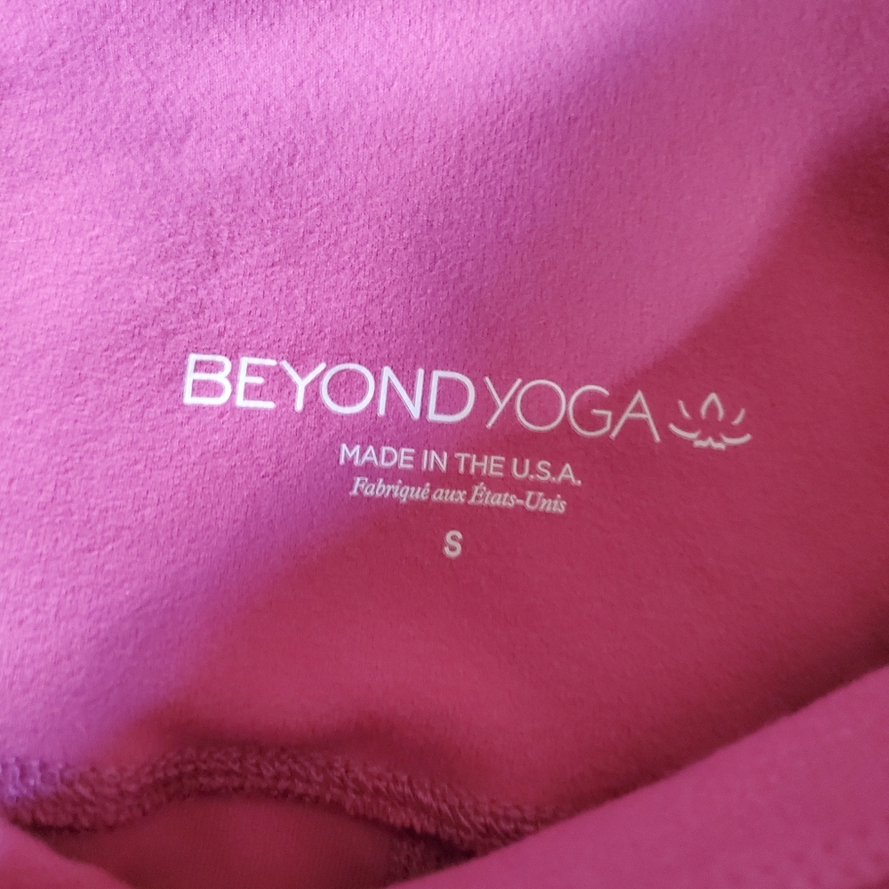 Beyond Yoga Caught In Midi High Waisted Legging Dusty Rose Pink NEW - Picture 6 of 7
